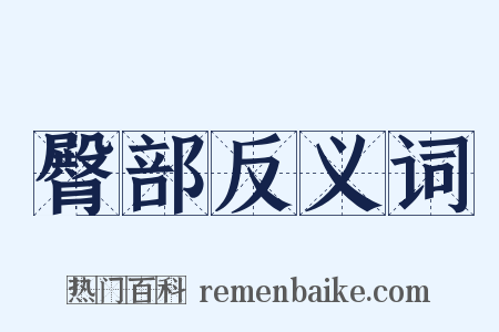 臀部反义词是什么意思的图片